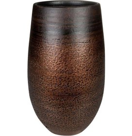 Resim Mya Parlak Kahverengi Seramik Saksı 18 30cm 