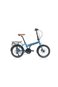 Resim Carraro Flexı 121hd Katlanır Bisiklet 350h Hd 20 Jant 21 Vites Mat Petrol Siyah Gökkuşağı Krom Kahve 