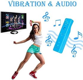 Resim Tevodo Wii Uzaktan Kumanda, 2 Paket Yükseltme Wii Kablosuz Kumanda Wii Wii U ile Uyumlu (Mavi ve Pembe) 