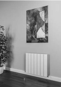 Resim Warma Selanik Yatay Alüminyum Radyatör 660x600 Pütürlü Antrasit 7946 