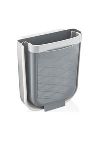 Resim Mithra Life Katlanabilir Askılı Banyo Ve Mutfak Tezgahüstü Çöp Kovası Mıt1075 Gri 