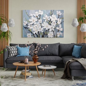 Resim Mutlu Çiçekler - 120x80 ( Çok Satan ) 