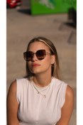 Resim Angel Eyes Kadın Güneş Gözlüğü Cat Eyes Tasarım Gold Çerceve Pembe Cam 