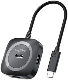 Resim VegGieg 4 Portlu Type-C to USB 2.0 Çoklayıcı Hub 