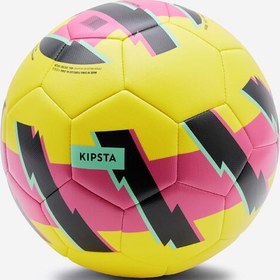 Resim Öğretici Futbol Topu - 5 Numara - Sarı / Pembe - Learning Ball 