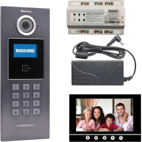 Resim Multitek 28 Daire 7 Inç Görüntülü Diafon (Mb-11/mb-73)Siyah 