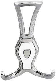 Resim Badem10 Galata Askı Portmanto Metal Vestiyer Duvar Dolap Elbise Askısı Krom Beyaz Mobilya Askılığı Aparat 