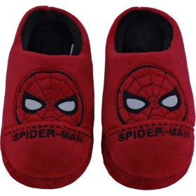 Resim SPIDERMAN - Spiderman Şekilli Kırmızı Erkek Ev Terliği 