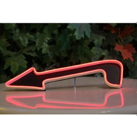 Resim Neon Tabela Neon Dekoratif Duvar Aydınlatması Yönlendirme Ok Renkli 