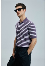 Resim Lufian Erkek Polo Yaka T Shirt 111040227 Mürdüm Mürdüm 