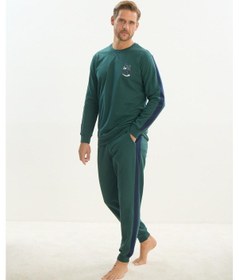 Resim Sevim Erkek Uzun Kol Yeşil Eşofman Takım C7t1n5o9 001 