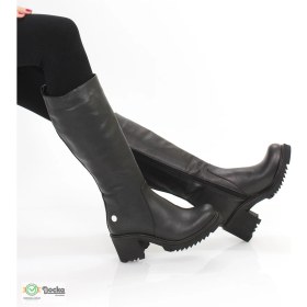 Resim Mammamia Kadın Deri Lastik Detaylı Kalın Topuklu Çizme M25/KC2060 