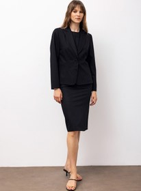 Resim Klasik Tek Düğmeli Blazer - Siyah C4210 - Black / 40 