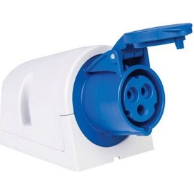 Resim Mete Enerji 406602V 3 x 16A. IP44 Duv.prızı -Eğik Göv.lı- Vidalı Bağ. 