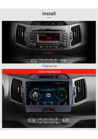 Resim NAKAMİCHİ Kia Sportage 2010-2015 Android 4 Gb + 64 Gb Rom Carplay Multimedya 