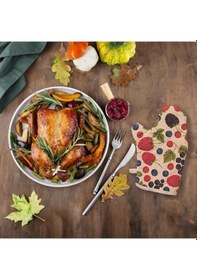 Resim Molinella Yanmaz Kapitone Duck Kumaş Renkli Fırın Eldiveni 20x27 Cm Tekli 