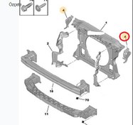 Resim PEUGEOT 308 (2011-2013) SAĞ PANEL BAĞLANTI AYAĞI (ORJİNAL) 