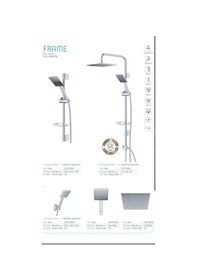 Resim İsaoğlu Yapı Full Krom Tepe Duş Sistemi Yağmurlamalı Duş Seti Krom Diğer 