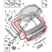 Resim Peugeot 408 (2023-2024) Arka Bagaj Kapağı (Orijinal) 
