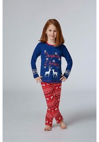 Resim Roly Poly Kız Çocuk Bisiklet Yaka Pijama Takım (2954) (1-4 Yaş) 