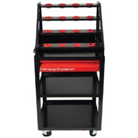 Resim CKM Parça Taşıma Arabası 1 Çekmeceli Teleskobik Takım Sehpalı 