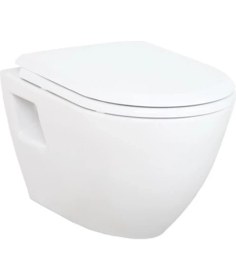 Resim TP325 Terra Beyaz Asma Klozet + Duck Yavaş Kapanır Kapak 