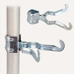 Resim 1 adet Ağır Hizmet Metal Kamp Klipsi - Dayanıklı Demir Işık ve Aksesuar Asma saç tokası ile Parlatılmış Bitiş, Kamp, Yürüyüş, Sırt Çantası, Kamp Ekipmanı için Güvenli Açık Hava Kelepçe, Şık Metalik Bitiş, Sağlam Yapı 