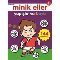 Resim Minik Eller Yapıştır Ve Boya - Mor Kitap 