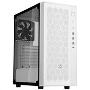 Resim Silverstone Fara R1 Tempered Glass Beyaz Atx Kasa 