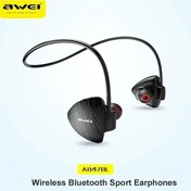 Resim A840bl Siyah Awei A847bl Kablosuz Bluetooth Spor Kulaklık Hd Sterep Ses Boyun Bandı Mikrofonlu Ipx4 Su Geçirmez Koşu Kulaklık 