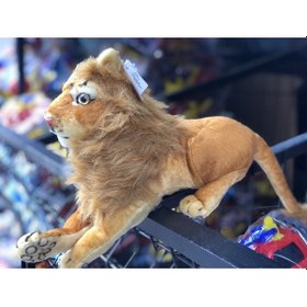 Resim Sesli Kükreyen Aslan Peluş 30 Cm Kahverengi 
