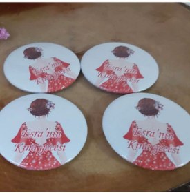 Resim Gelinli Kına Gecesi Metal Açacak Magnet 6 Cm 30 Adet 