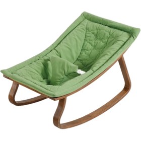 Resim Tahterevalli Evo Ahşap Ana Kucağı Yeşil - Yeşil 