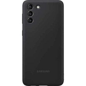 Resim Samsung S21+ Plus Silikon Kılıf - Siyah EF-PG996TBEGWW 