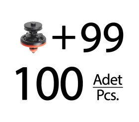 Resim Skoda, Audi, Volkswagen İçin Döşeme Klipsi- 100 Adet 