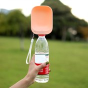 Resim 1 adet/2 adet Taşınabilir Pet Su Dispenser Şişesi Seyahat Kasesi ile - Dayanıklı Plastik, Ergonomik Kolu ve Spout Köpekler ve Kediler için, Açık Hava, Kamp, Yürüyüş, Pet Hidrasyon Ekipmanı, Şık Pet Aksesuarı, Güvenli Kapak Özellği 