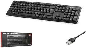 Resim Hadron HDX2603 Türkçe-Q 1.25mt USB Kablolu Klavye - Siyah 
