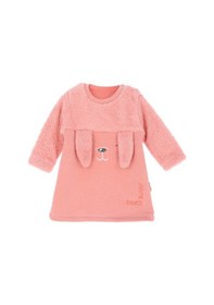 Resim Modanino Kız Bebek Peluş Elbise 6-12ay 12474 gül kurusu 