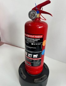 Resim Yangın Söndürme Tüpü Abc Tozlu 1kg Yeni Tarihli Tüv-türk Muayeneye Uyumlu Garantili 