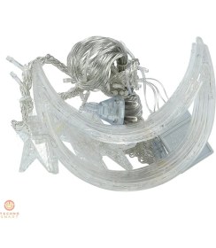 Resim Technojet Ay Yıldız Perde LED Işık Animasyonlu Eklenebilir Fişli 