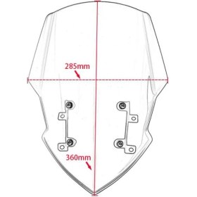 Resim Caken Yamaha mt 07 Fz 07 Ön Cam Açık Füme 2018-2019-2020 Uyumlu 