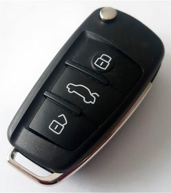 Resim Audi Uyumlu A3 A4 A5 A6 Anahtar Kabı Kumanda Kabı 3 Butonlu 