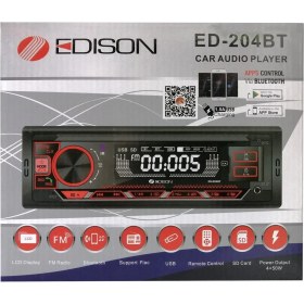 Resim Edison Ed 204 Bt USB Aux Bluetooth Fm Radyo Oto Teyp Mp3 