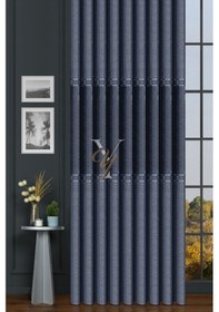 Resim Leonessa Pano Fon Perde V-5502 Mavi Mavi 