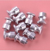 Resim Lasonstiges 100 Adet Araba Kamyon Atv Motosiklet Tekerlekleri Lastik 8mm Lastik Vidalı Saplamalar Kar Sivri Kış Kaymaz Gümüş Alüminyum Evrensel Uyar 