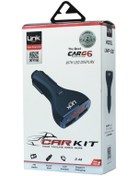 Resim Linktech G6 2.4 Mah Şarj Çıkışlı Lcd Ekranlı Fm Transmitter 