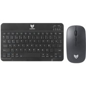 Resim Blueforce Km-33 Wireless Bluetooth Kablosuz Klavye Mouse Set Siya 