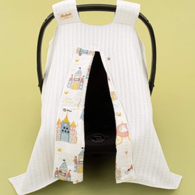 Resim Puset Örtüsü - Çift Taraflı - Beyaz Örgü - Sindirella 