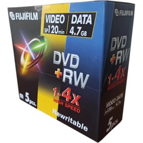 Resim Fujifilm DVD +Rw 4.7gb 120MIN 5 Adet 