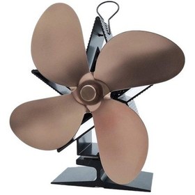 Resim Şömine Fanı 4 Kanatlı, Odun Brülörleri Için Sıcak Şok Soba Soğutma Fanı, Ultra Sessiz Ve Çevre Dostu, Bronz 1437 Renkli 